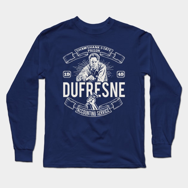 Dufresne Accounting Service Long Sleeve T-Shirt by Alema Art